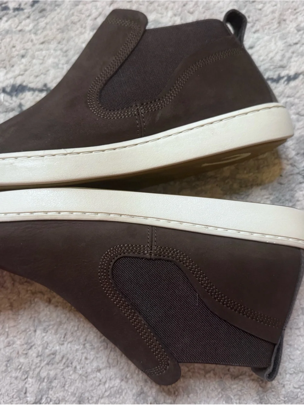 Women's Olukai Pehuea mid leather upper rubber bottom sz 8 NWOT